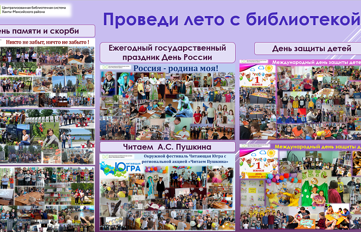 Деятельность  библиотек Ханты-Мансийского района  в летний каникулярный период.
