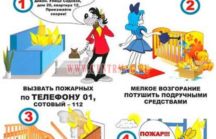 Правила поведения при пожаре